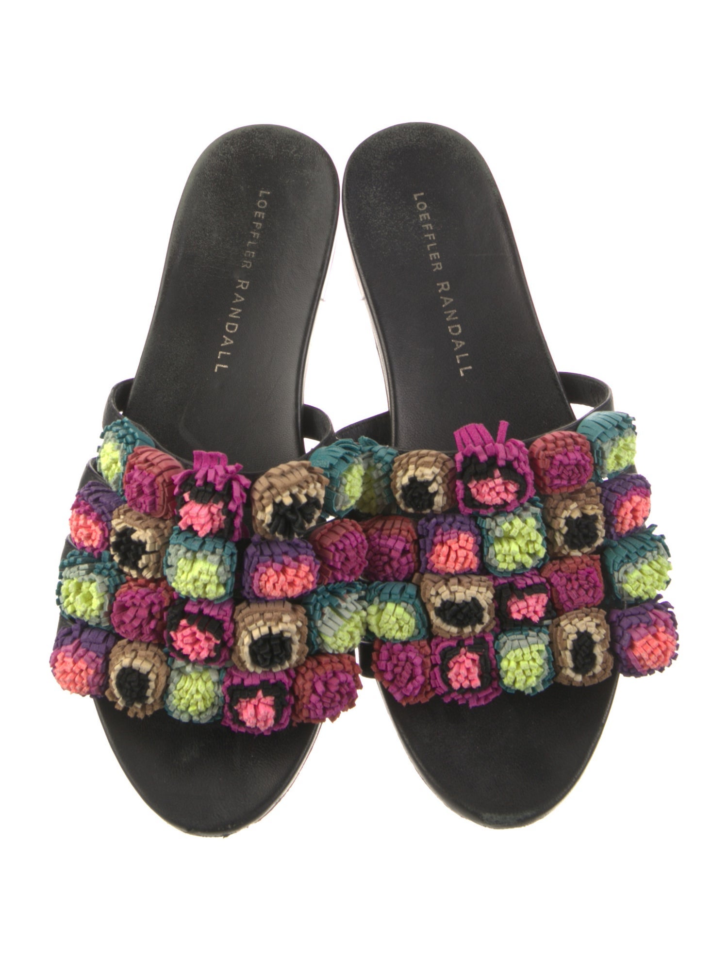 Loeffler Randall Leather Slides